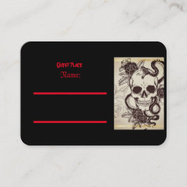 Gotische huwelijksuitnodiging plaatskaartje