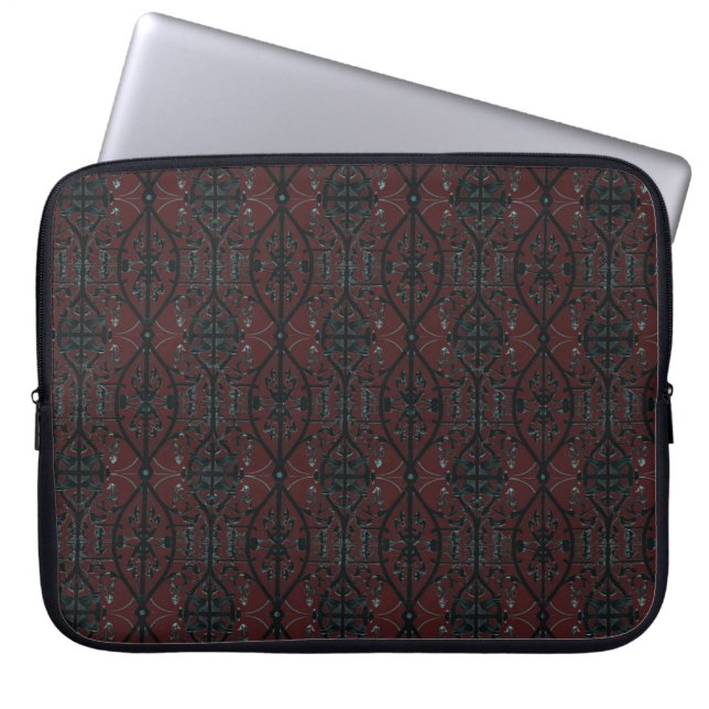 Gotische ijzerwerk elegantie laptop sleeve (Voorkant)