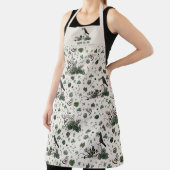 Gotische Ivoren Bruid of Die Bloemen Schedel Huwel Schort (Insitu)