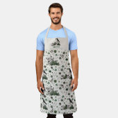 Gotische Ivoren Bruid of Die Bloemen Schedel Huwel Schort (Gedragen)