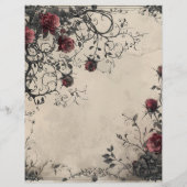 gotische junk journal pagina (Achterkant)