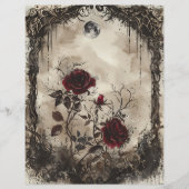  gotische junk journal pagina (Voorkant)