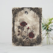  gotische junk journal pagina (Staand voorkant)