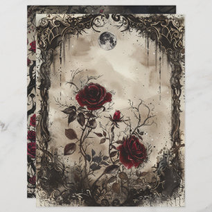  gotische junk journal pagina