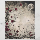  gotische junk journal pagina (Achterkant)