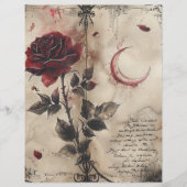 gotische junk journal pagina (Voorkant)