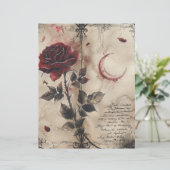 gotische junk journal pagina (Staand voorkant)