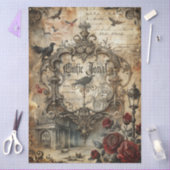 Gotische Junk Journal Serie Ontwerp 16 Tissuepapier (Craft)