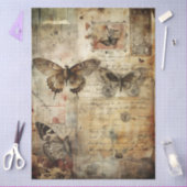 Gotische Junk Journal Serie Ontwerp 18 Tissuepapier (Craft)