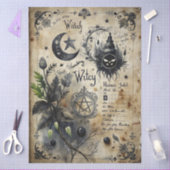 Gotische Junk Journal Serie Ontwerp 21 Tissuepapier (Craft)