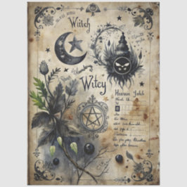 Gotische Junk Journal Serie Ontwerp 21 Tissuepapier