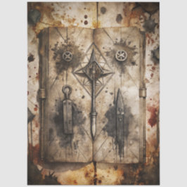 Gotische Junk Journal Serie Ontwerp 5 Tissuepapier