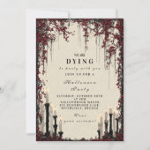 Gotische kaarslicht Halloween Soirée Kaart (Voorkant)