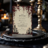 Gotische kaarslicht Halloween Soirée Kaart