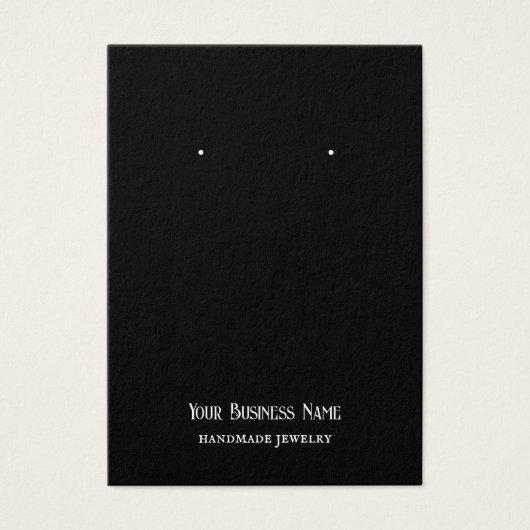 Gotische Kant Paarse Zwarte Oorbel Display Kaart (Voorkant)