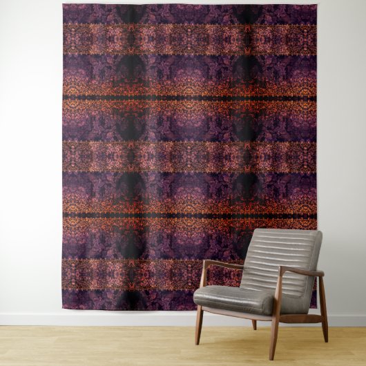 Gotische kant rood wandkleed (In situ)