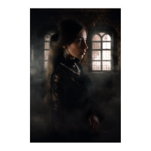 Gotische Kantlijn Vrouw Misty Stone Kamer