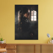 Gotische Kantvrouw Misty Stone Kamer Canvas Afdruk (Insitu (Woonkamer))