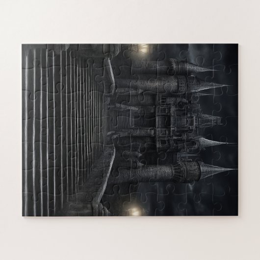 GOTISCHE KASTEEL MIDDELEEUWSE PUZZEL LEGPUZZEL (Horizontaal)