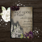 Gotische kasteel sprookje thema kaart