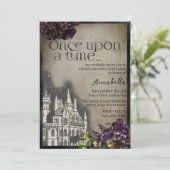 Gotische kasteel sprookje thema kaart (Staand voorkant)