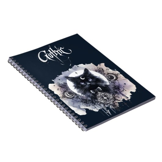 Gotische Kat Notitieboek (Rechterzijde)