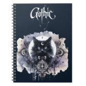 Gotische Kat Notitieboek (Voorkant)