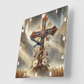 Gotische kathedraal  Kruis Vierkante Klok (Hoek)