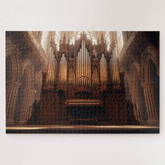 Gotische kathedraal pijporgel  legpuzzel (Horizontaal)
