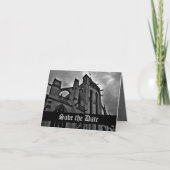 Gotische kathedraal Save the Date Aankondiging (Voorkant)