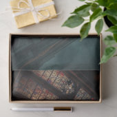 Gotische kathedraalraam decoupagepapier – Donker M Tissuepapier (Geschenk)