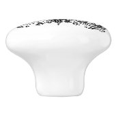 Gotische kattenanatomie keramische knop (Zijkant)