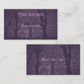 Gotische Keltische kruisgrafsteen paarse Visitekaartje (Voorkant / Achterkant)