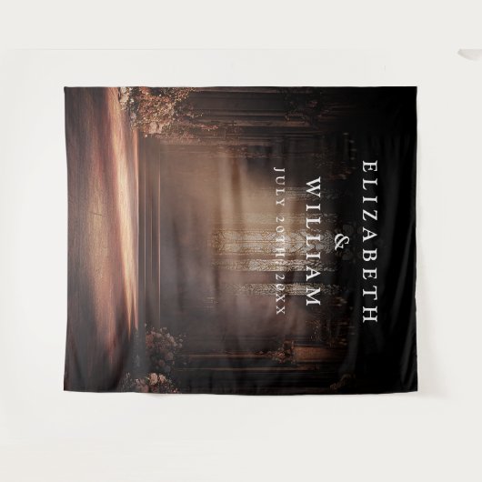 Gotische kerk Foto Booth Prop achtergrond Wandkleed (Voorkant (horizontaal))