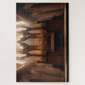 Gotische kerk pijporgel legpuzzel (Verticaal)