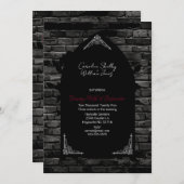 Gotische Kerk Venster Rood Rose Kaart (Voorkant / Achterkant)