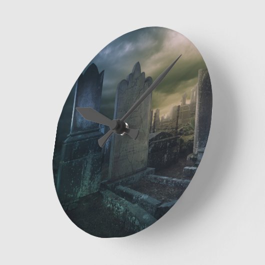 Gotische kerkhof wandklok (Hoek)