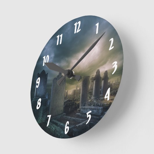 Gotische kerkhof wandklok (Hoek)