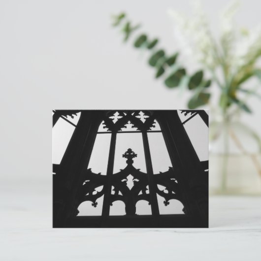 Gotische kerkraam briefkaart (Staand voorkant)