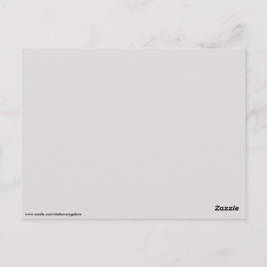 Gotische kerkraam briefkaart (Achterkant)