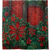 Gotische Kerst Douchegordijn (Voorkant)