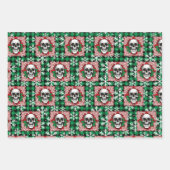 Gotische kerst inpakpapier met schedels vel (Voorkant 2)