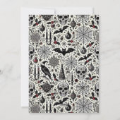 Gotische Kerst Kaart – Donkere Vakantie Greet (Achterkant)