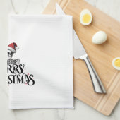 Gotische Kerst Keuken Schotel Handdoek (Quarter Fold)