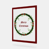 Gotische Kerst Krans Custom Acryl Bord (Hoek)