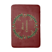 Gotische Kerst Krans Custom Badmat (Voorkant Verticaal)