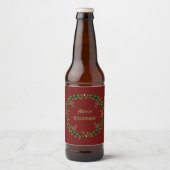 Gotische Kerst Krans Custom Bier Etiket (Voorkant)