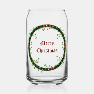 Gotische Kerst Krans Custom Blikvorm Glas