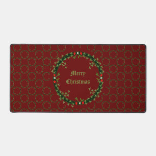 Gotische Kerst Krans Custom Bureaumat