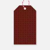 Gotische Kerst Krans Custom Cadeaulabel (Achterkant)
